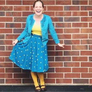 Lularoe Madison polka dot skirt, XS